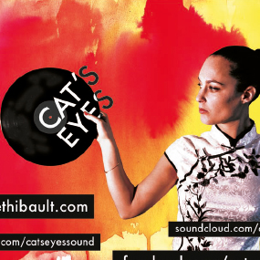 J&J Art crée l'identité visuelle et la papeterie de la musicienne Cat's Eyes, aka Marine Thibault.